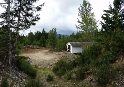 15 Looking down on the barn from the upper septic fields